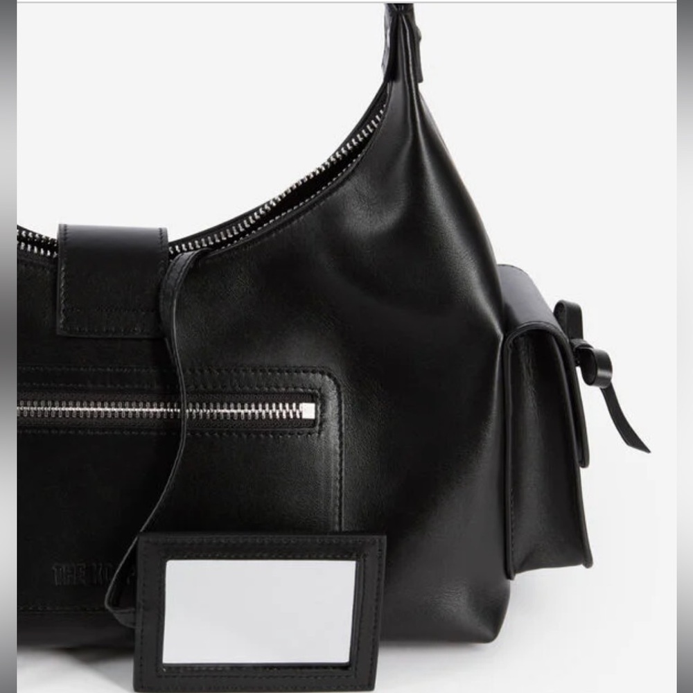 The kooples AMELIA BAG WITH CHAIN IN BLACK SMOOTH LEATHER - Picture 3 of 5